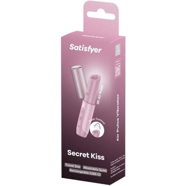 Satisfyer - secret kiss estimulador clÍtoris por ondas rosa