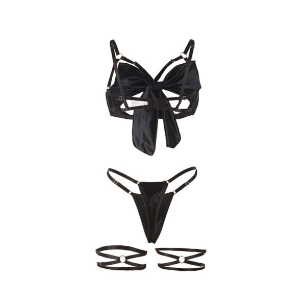 Subblime - 955199 set sujetador con lazo negro ajustable s/m