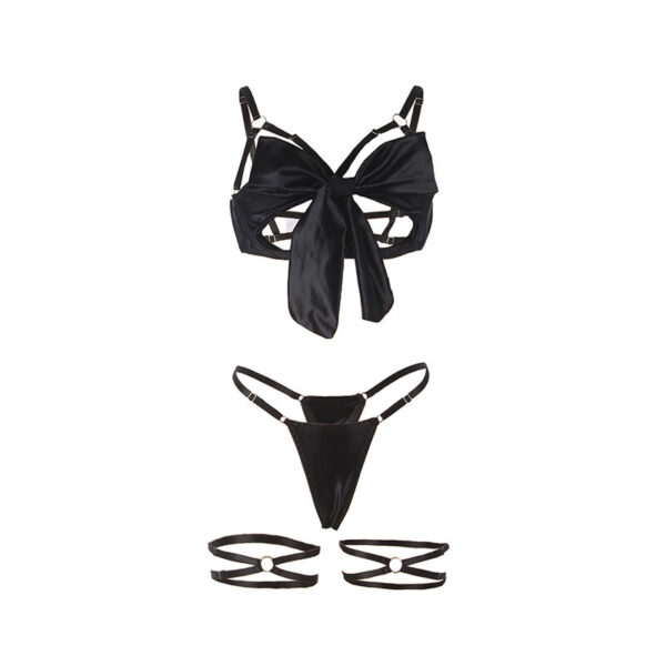 Subblime - 955205 set sujetador con lazo negro ajustable l/xl