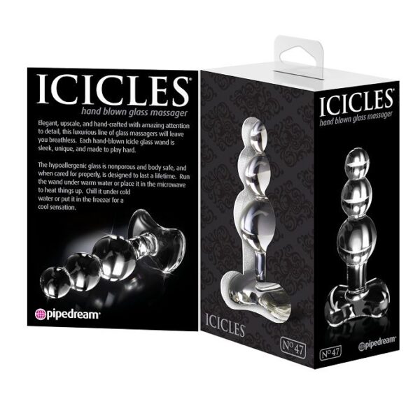 Icicles numero 47 masajeador de cristal