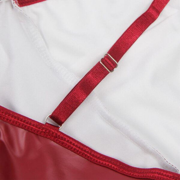 Subblime - 955397 vestido con tirantes de cuero burdeos s/m