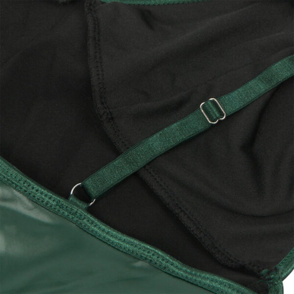 Subblime - 955434 vestido con tirantes de cuero verde s/m