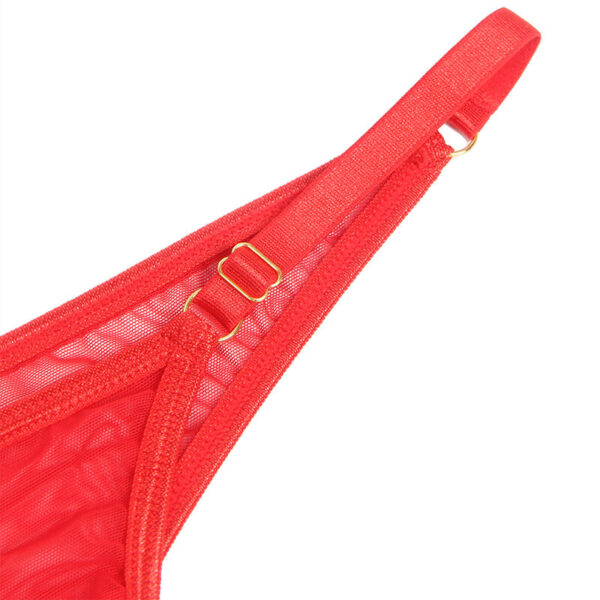 Subblime - 955526 conjunto sujetador con cadenas y corazÓn de malla rojo l/xl