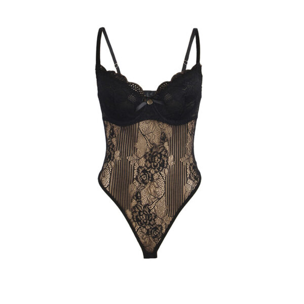 Subblime - 955625 body de encaje con cierre inferior negro l/xl
