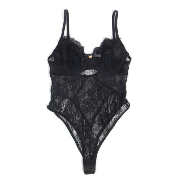Subblime - 955618 body de encaje con cierre inferior negro s/m