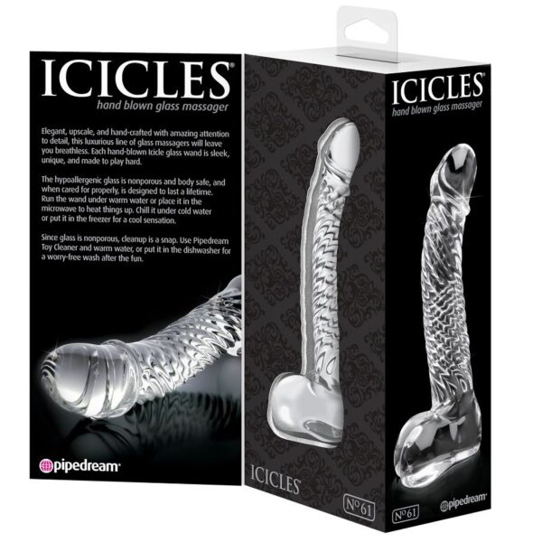 Icicles numero 61 masajeador de cristal