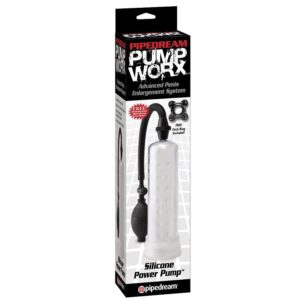Pump worx bomba de ereccion de silicona transparente