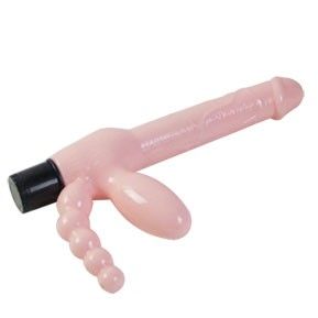 Arnes sin cuerda tpr con vibracion y estimulacion anal 25.4cm