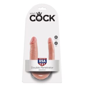 King cock dildo doble penetraci?n 12.7cm natural