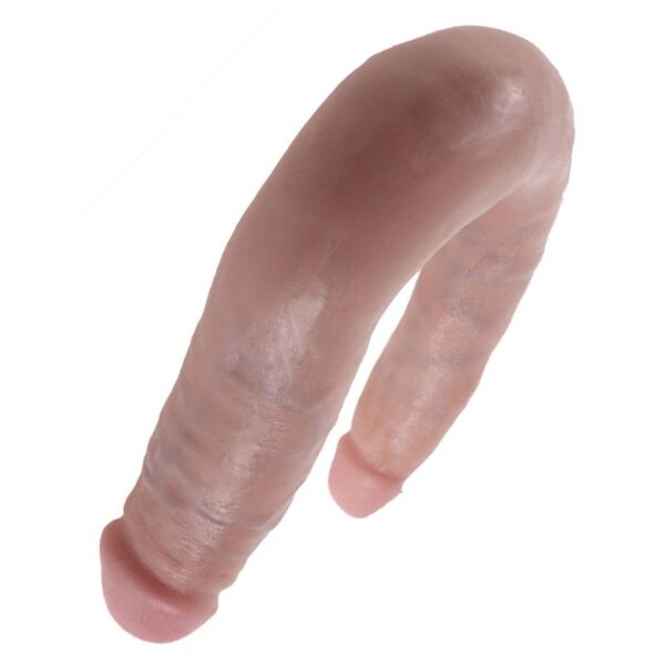 King cock dildo doble penetraci?n 12.7cm natural