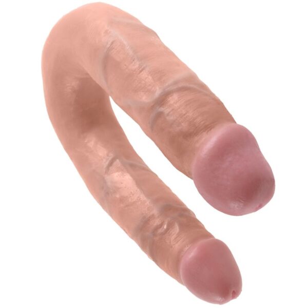 King cock dildo doble penetraci?n 13.9 cm natural
