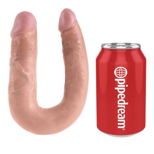 King cock dildo doble penetraci?n 13.9 cm natural