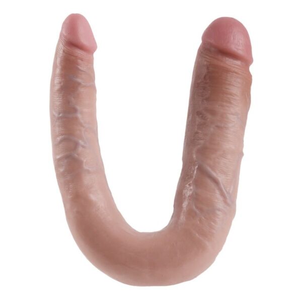 King cock dildo doble penetraci?n 17.8 cm natural