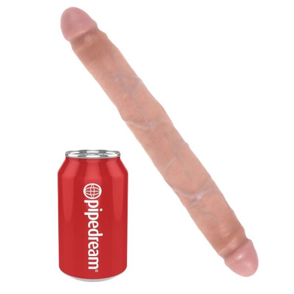 King cock dildo doble natural 30 cm