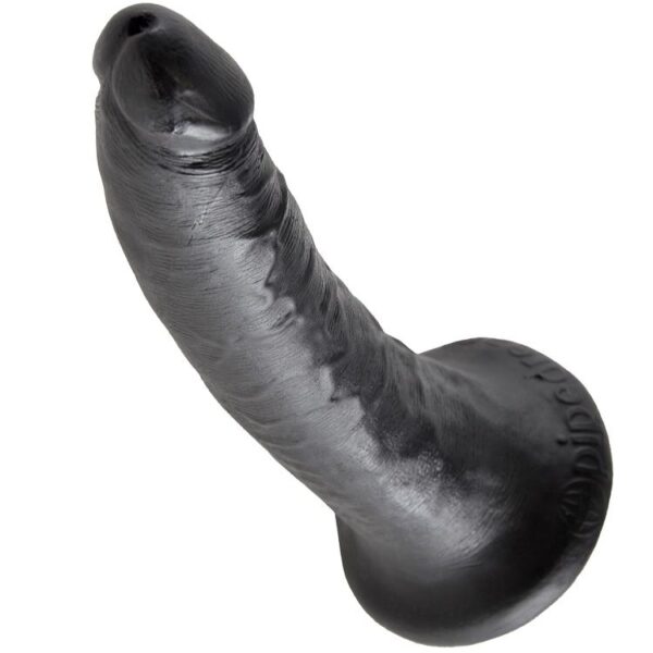 King cock - 7 pene negro 17.8 cm