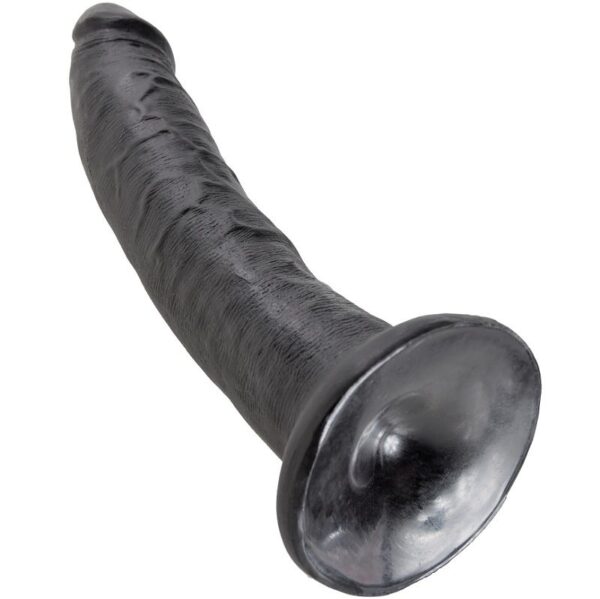 King cock - 7 pene negro 17.8 cm