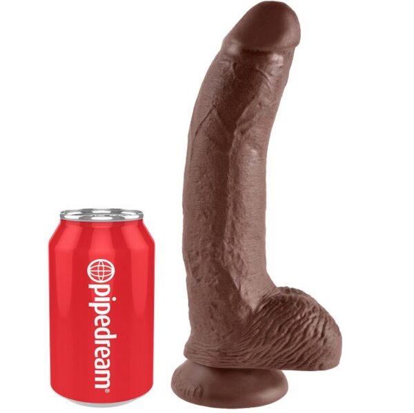 King cock - 9 pene realistico marron 22.9 cm