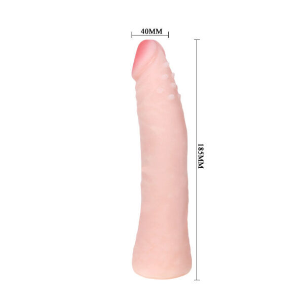 Dildo silicona tacto piel  realistico 19cm