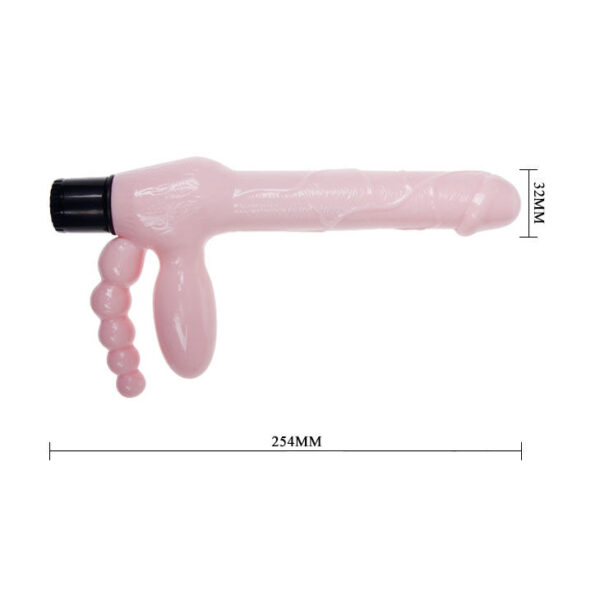 Arnes sin cuerda tpr con vibracion y estimulacion anal 25.4cm