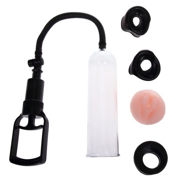 Precision pump with erection enhancer