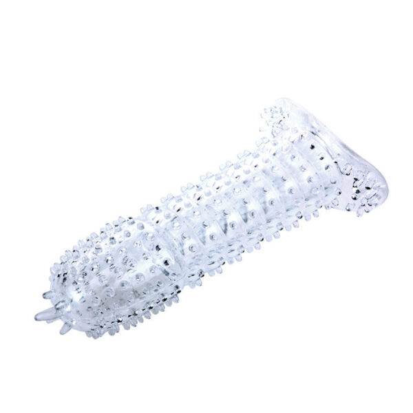 Funda rosa silicona con puntos estimulantes 14.2 cm