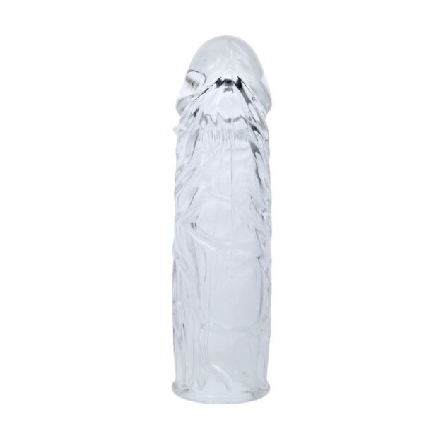 Funda lila para el pene en silicona adaptable 13cm