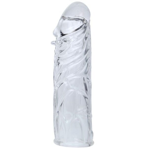 Funda rosa  pene silicona estimulante 13cm