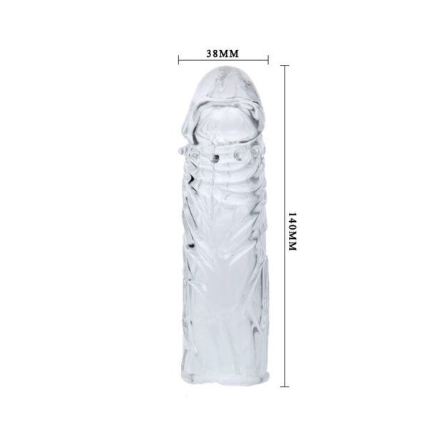 Funda  transparente para el pene en silicona 13cm