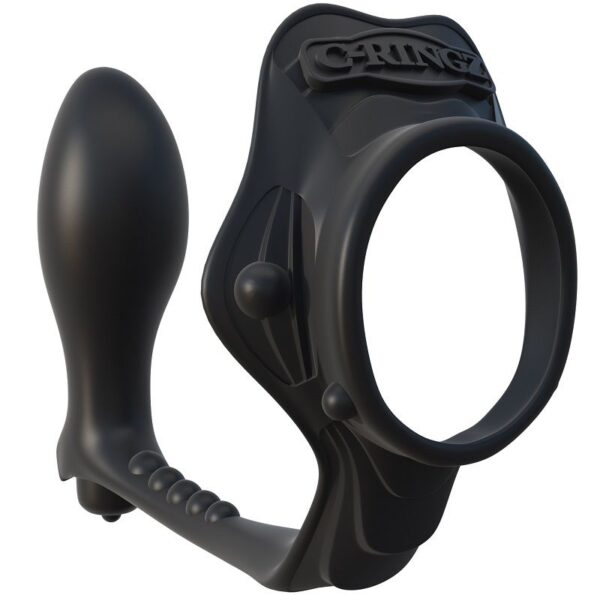 Fantasy c-ringz rock hard anillo potenciador con plug anal