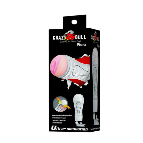 Crazybull flora vagina con base masturbador