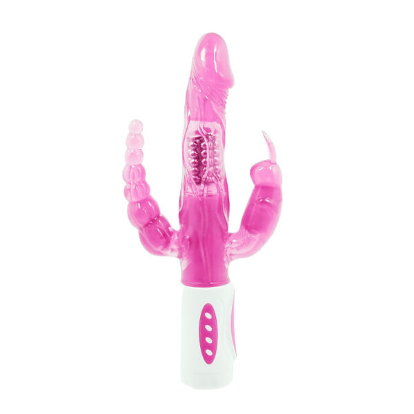 Baile pretty bunny triple vibrador rotador