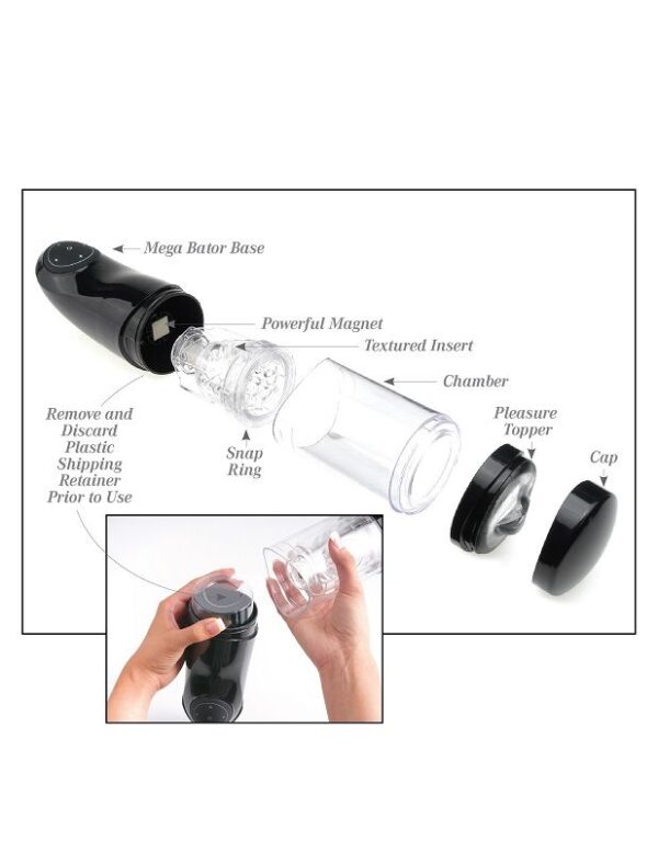 Pdx mega bator usb masturbador masculino ano negro