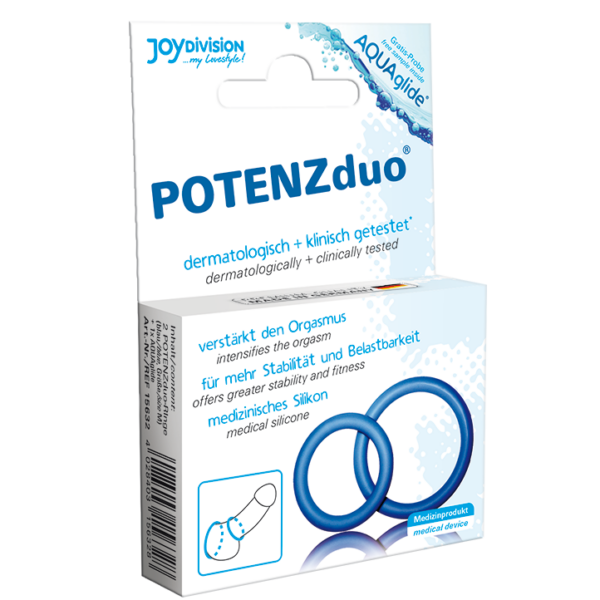 Potenz duo azul anillos pene grande ( size xl)