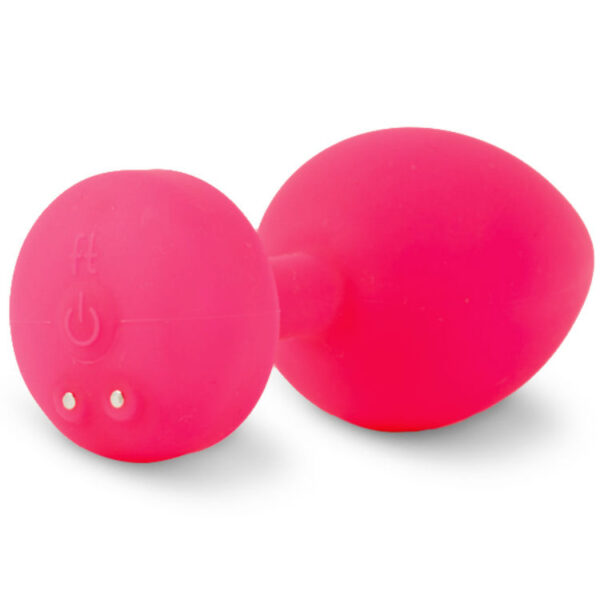 Funtoys gplug anal vibrador recargable grande rosa neon 3.9cm