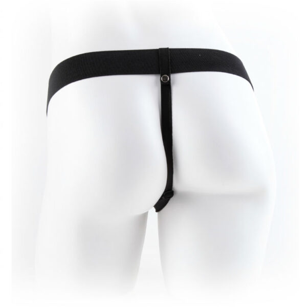 Fetish fantasy series 7" hollow strap-on with balls 17.8cm natural
