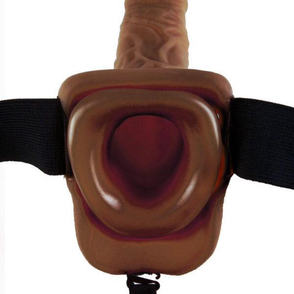 Fetish fantasy series - 9 arnes con testiculos hueco man 22.9 cm marron