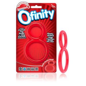 Screaning o ofinity anillo doble rojo