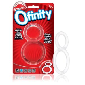 Screaning o ofinity anillo doble transparente