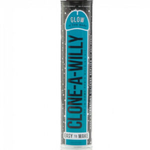 Clone a willy clonador pene azul luminiscente con vibrador