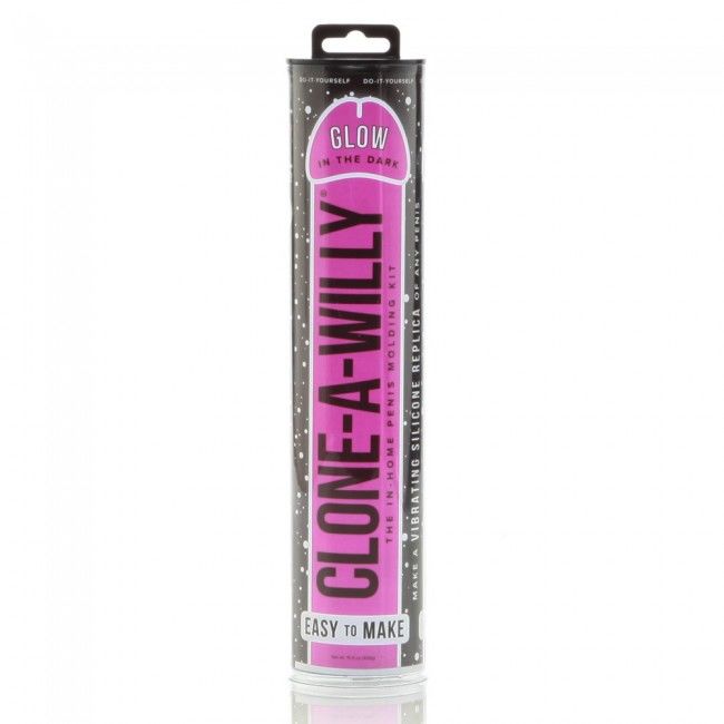 Clone a willy clonador pene rosa luminiscente con vibrador