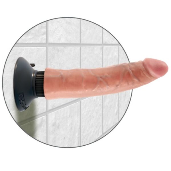 Dildo vibrador king cock 17.78 cm natural