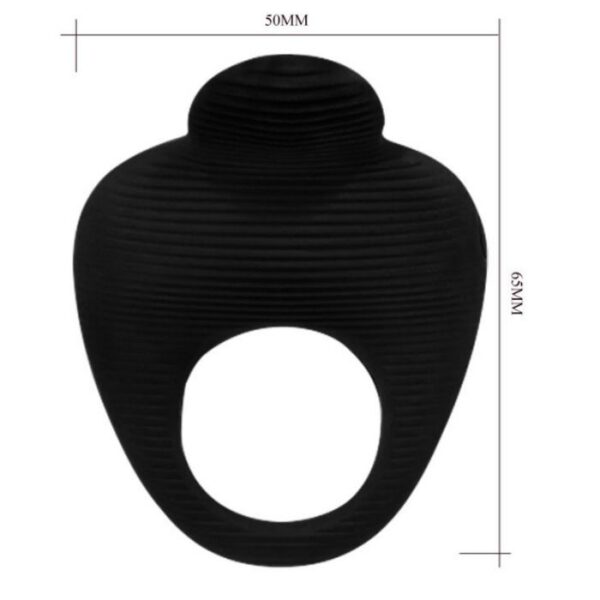 Anillo vibrador thimble pretty love - negro