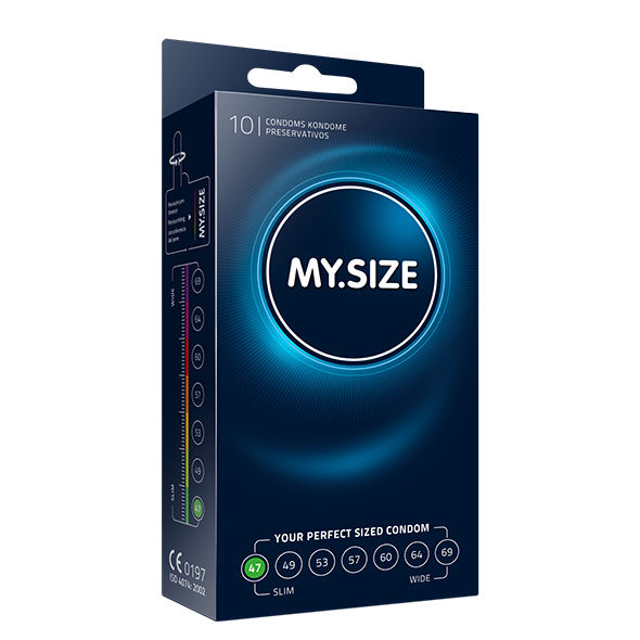 My size natural condom latex 47mm 10uds