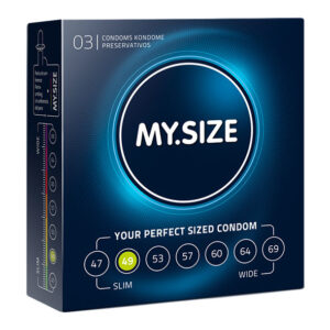 My size natural condom latex 49mm 3uds