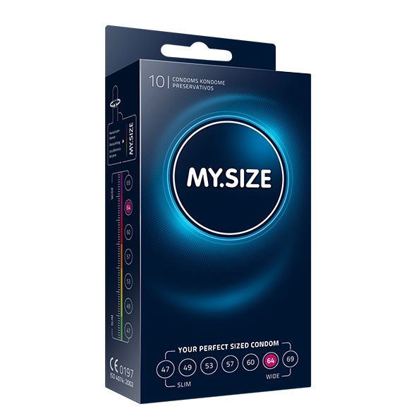 My size natural condom latex 64 mm 10uds