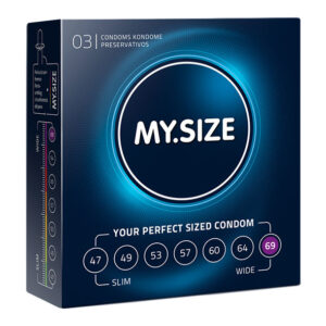 My size natural condom latex 69 mm 3 uds