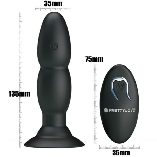 Pretty love plug vibrador y rotaci?n por control remoto