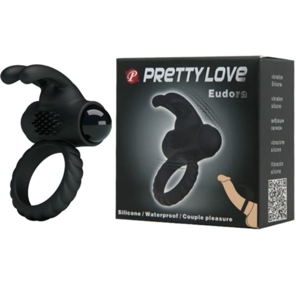 Pretty love eudora anillo vibrador con estimulador