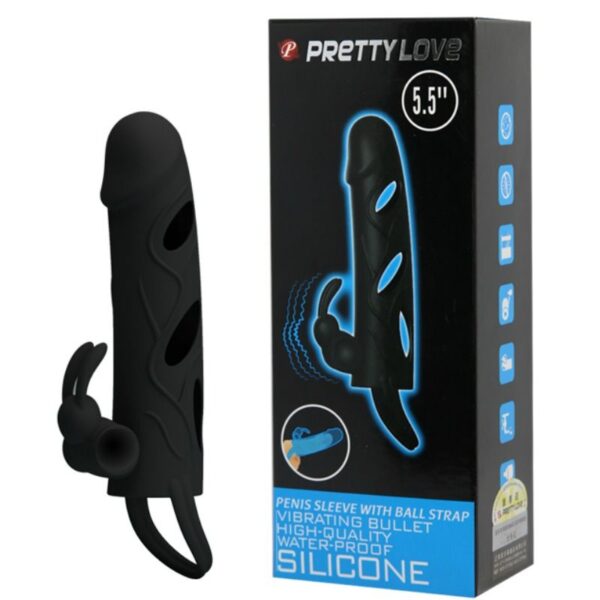 Pretty love funda silicona con vibracion 14 cm