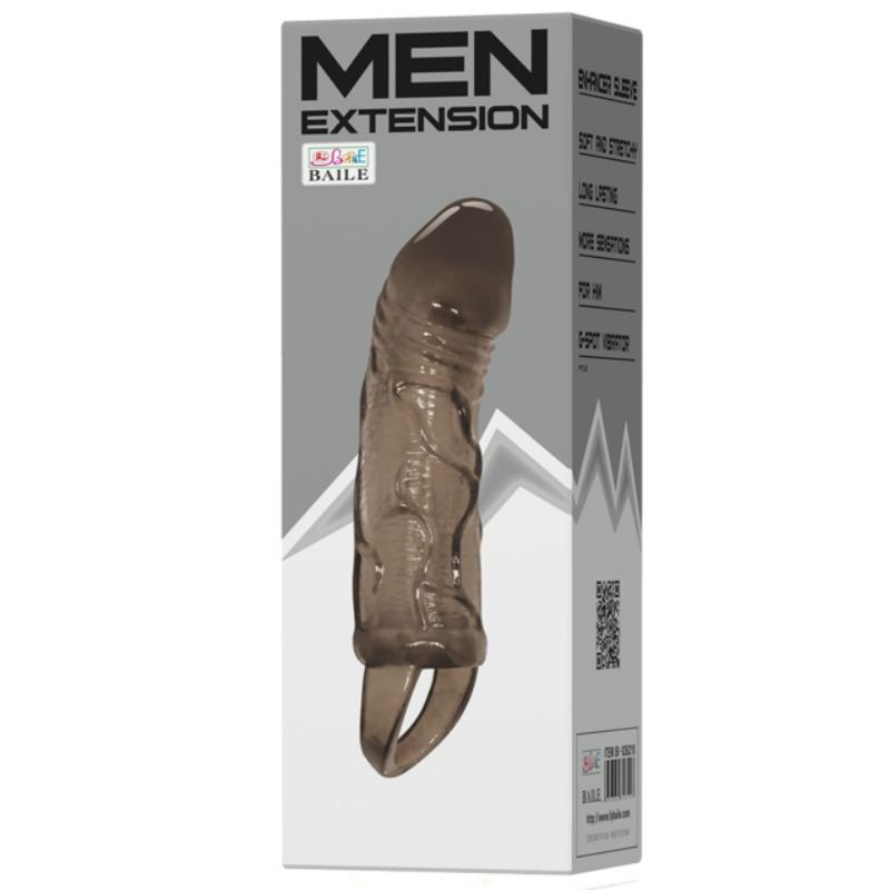 Baile funda extensora pene con strap para testiculos 13.5 cm